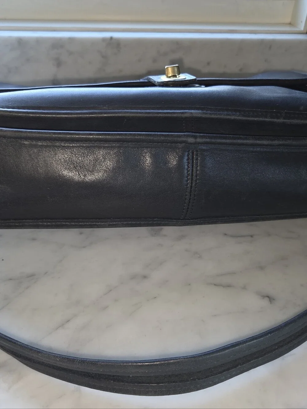 Andy's Devil Wears Prada II Coach 5180 Metropolitan Messenger Black/Brass ExCond